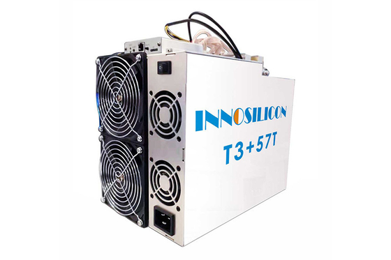 2 Fan BTC Asic Miner Innosilicon T3+ 57T SHA 256 Algorithm Miner 3300W