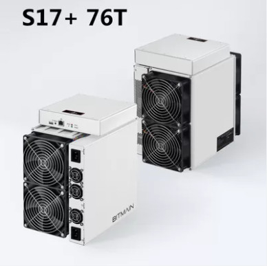 BTC Miner Sha 256 Antminer S17+ 76th/S Bitcoin Asic Miner 2920W Mining Machine